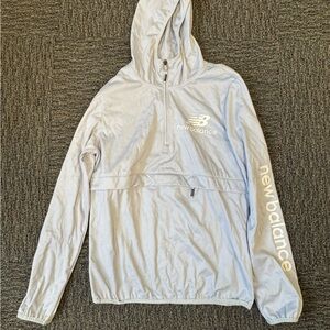 New Balance Silver Windbreaker Hoodie